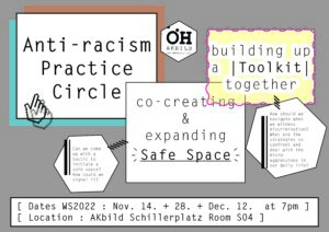 Anti-racism Practice Circle// dates WS2022 + topics