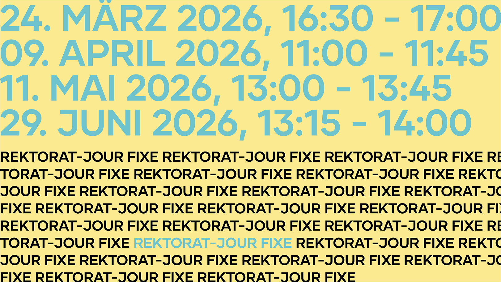 Rektorat Jour Fixe